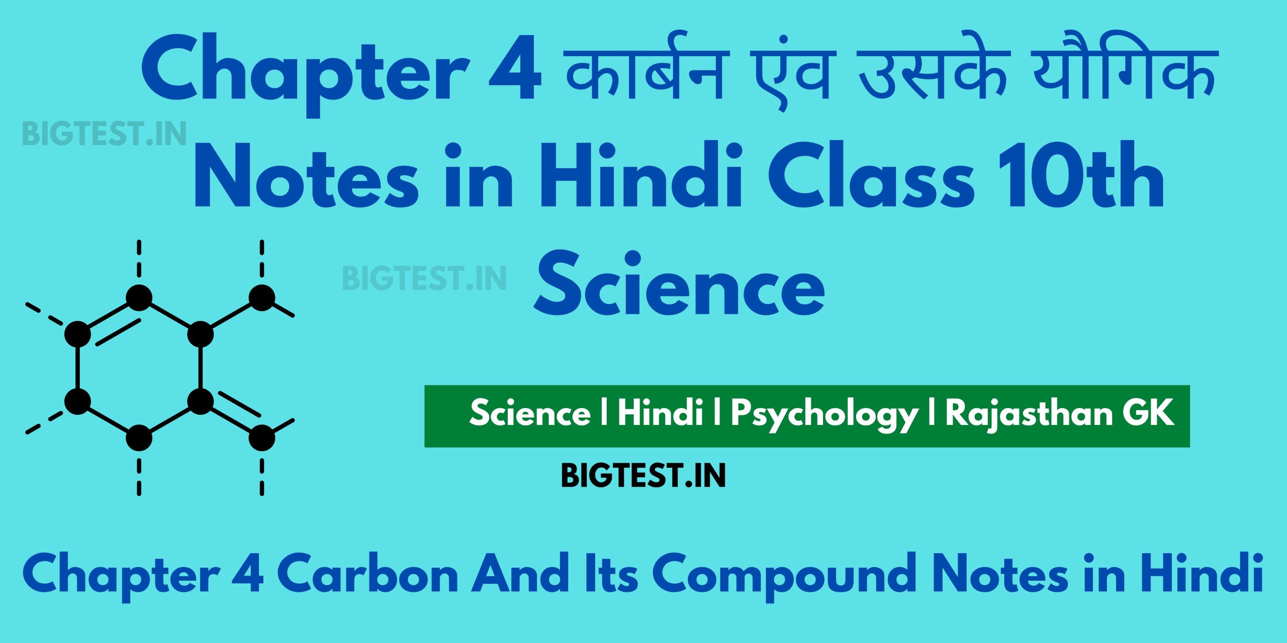 class 10th Chapter 4 कार्बन एंव उसके यौगिक Notes in Hindi ...
