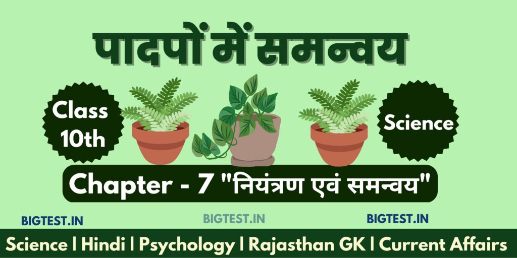 Coordination in Plants