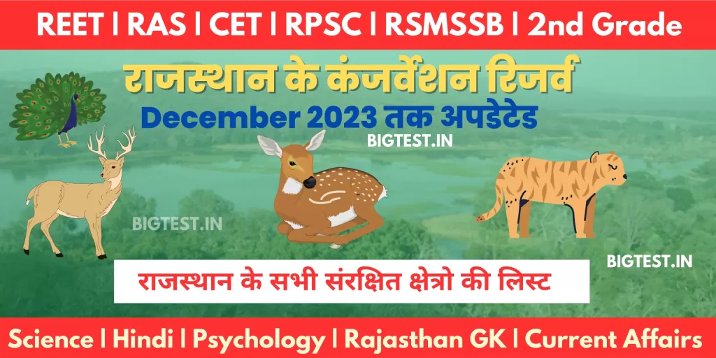 Rajasthan Conservation Reserve in Hindi